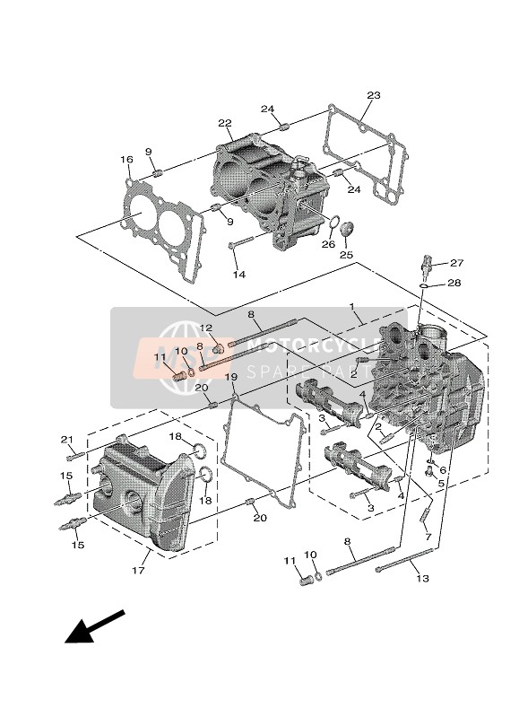 Yamaha TMAX 2017 Cylinder for a 2017 Yamaha TMAX